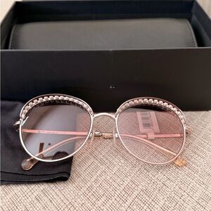 CHANEL Rose Gold Sunglasses